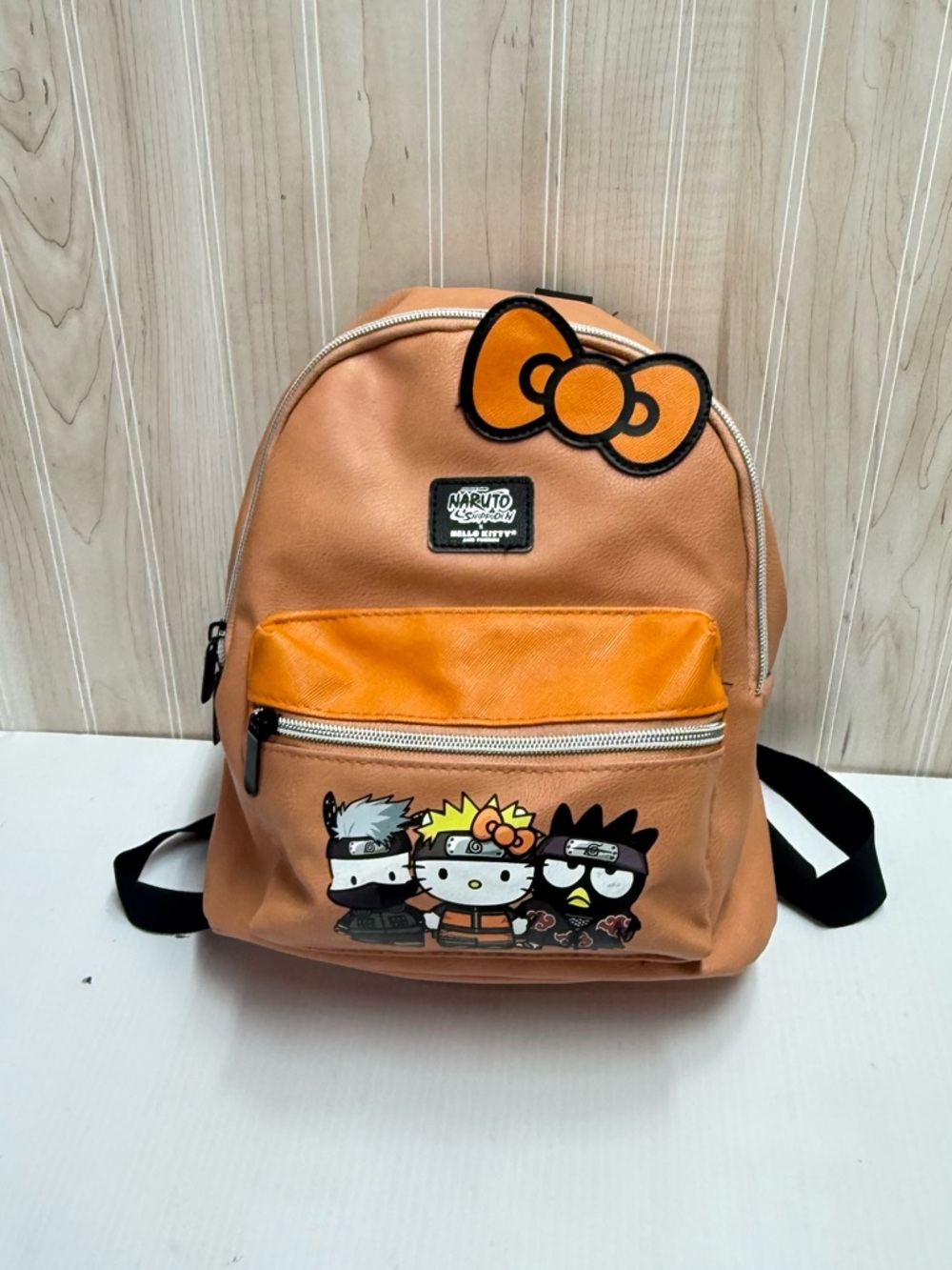 Sanrio Naruto x Hello Kitty Orange Kids Backpack